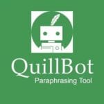 QuillBot paraphrasing tool logo for AI writing, rewriting, and content improvement