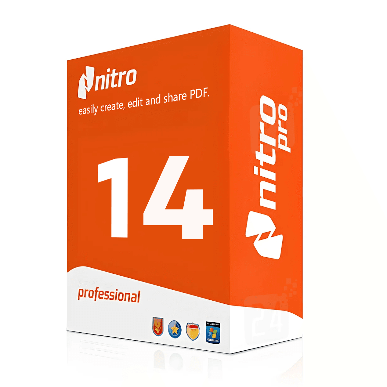 Nitro PDF Pro 14 Professional Nitro PDF Pro 14 Professional software box for PDF creation, editing, conversion, and document management