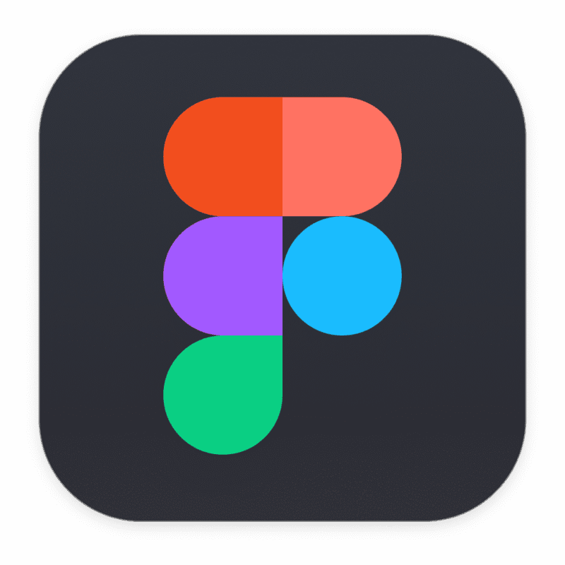 Figma logo for UI design, prototyping, and collaborative product design