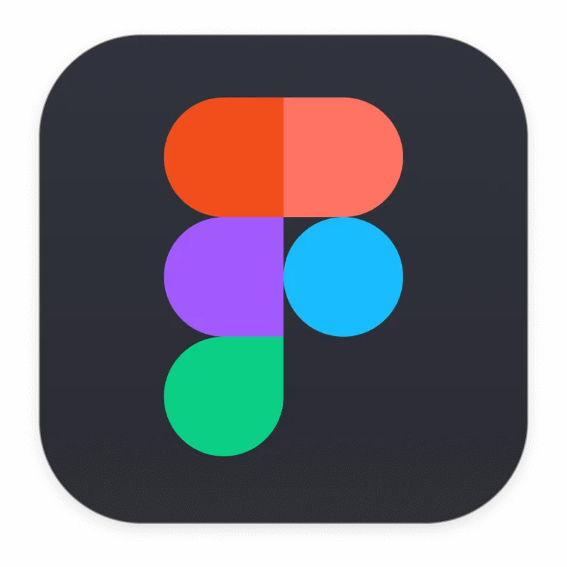 Figma logo for UI design, prototyping, and collaborative product design