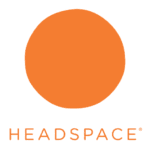 Headspace logo for meditation, mindfulness, and mental wellness support