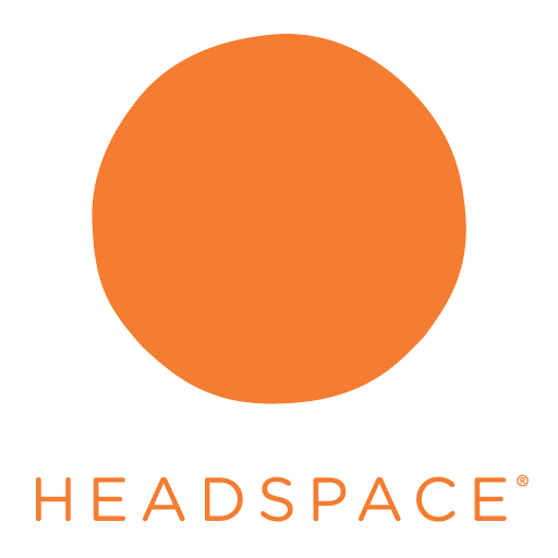 Headspace logo for meditation, mindfulness, and mental wellness support