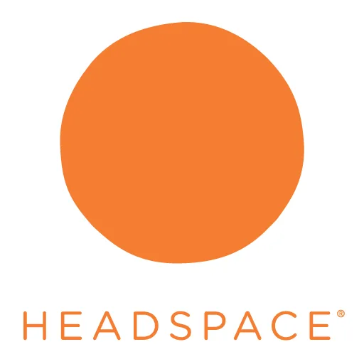 Headspace logo for meditation, mindfulness, and mental wellness support