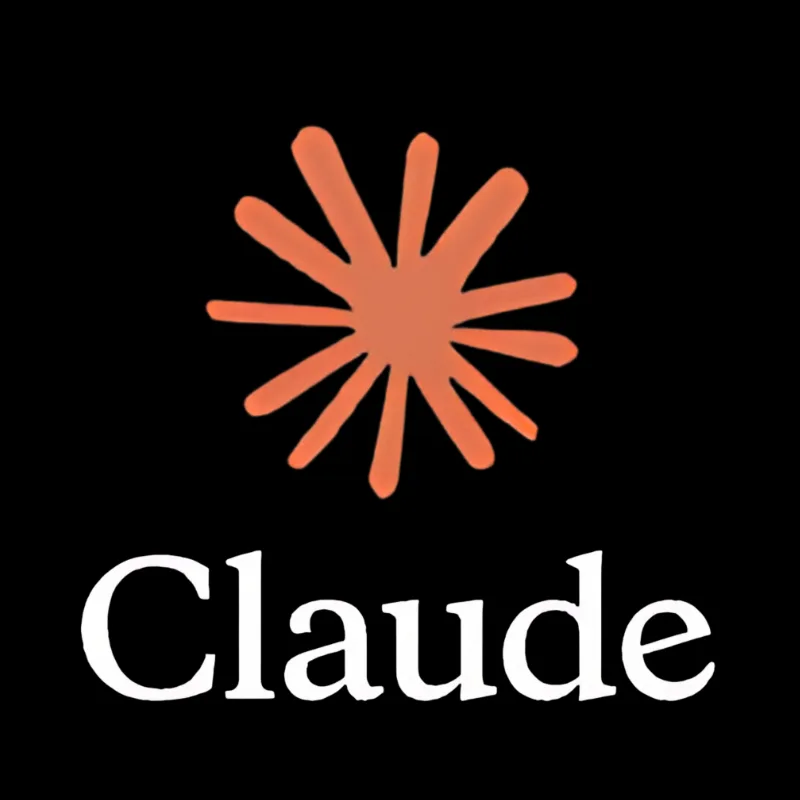 Claude AI logo by Anthropic displayed on a modern digital background for AI writing and coding tools
