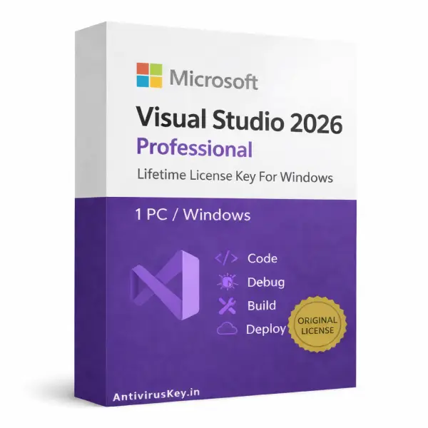 Microsoft Visual Studio Professional software for coding, debugging, deployment, and software development