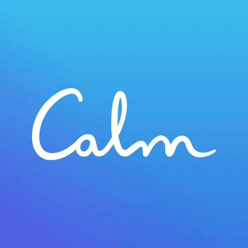 Calm app logo for meditation, sleep support, relaxation, and mental wellness