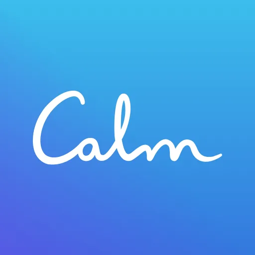 Calm app logo for meditation, sleep support, relaxation, and mental wellness