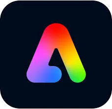 Adobe Express logo for graphic design, social media content, and creative editing