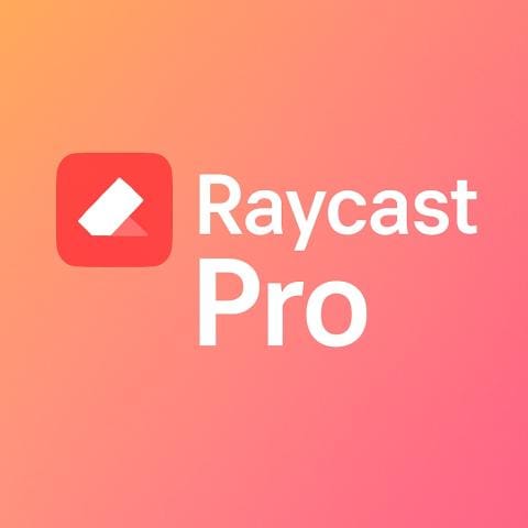 Raycast Pro logo for productivity shortcuts, workflow automation, and desktop tools