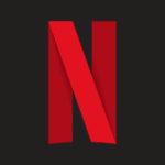 Netflix logo for online movie streaming, TV shows, and entertainment content
