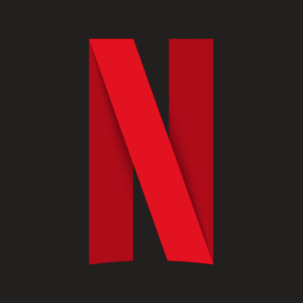 Netflix logo for online movie streaming, TV shows, and entertainment content