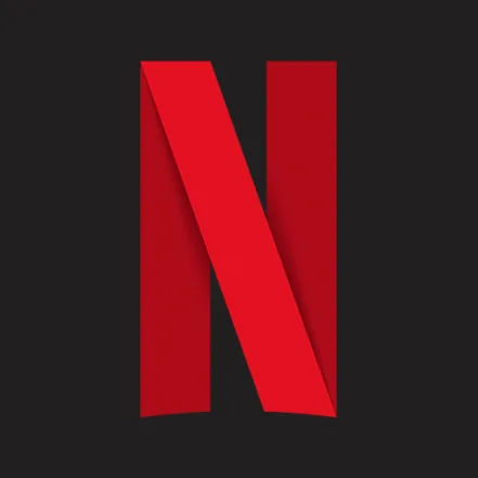 Netflix logo for online movie streaming, TV shows, and entertainment content