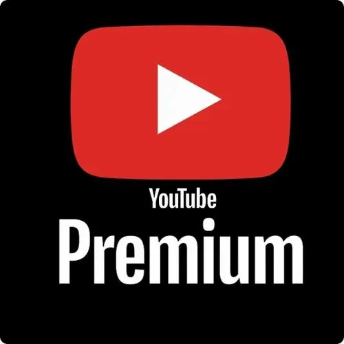 YouTube Premium and YouTube Music logos for ad-free video streaming and music listening