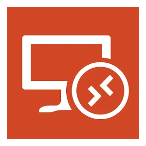 Remote desktop software icon for accessing computers and managing systems remotely