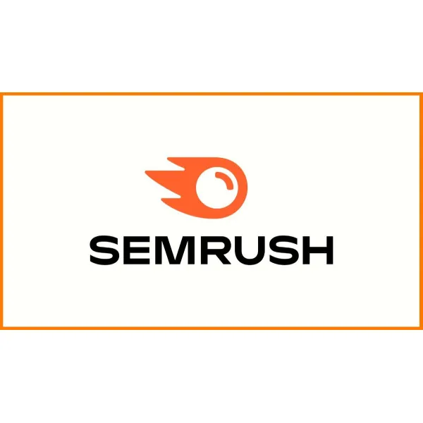 SEMrush logo for SEO tools, keyword research, and digital marketing analytics
