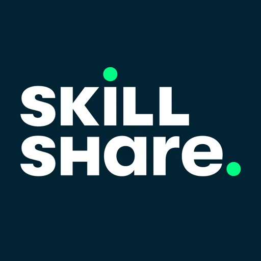 Skillshare logo for online learning, creative classes, and professional skill development