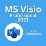 Microsoft Visio Professional 2021 software for creating diagrams, flowcharts, and business process maps